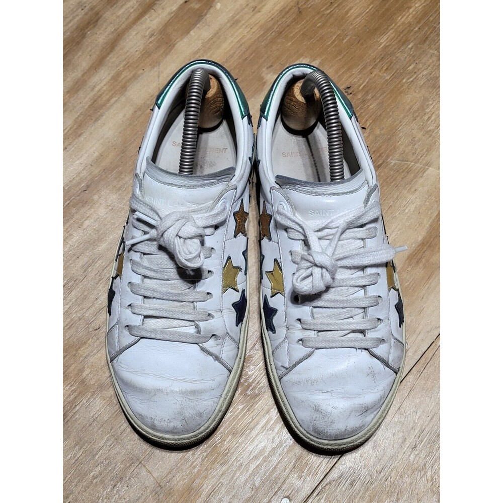 Saint Laurent Court Classic SL-06 Metallic California Low Multi Stars Women 37 - Picture 4 of 14